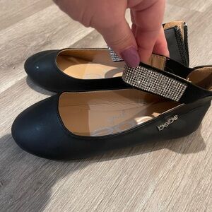Bebe Black Slip-On Shoes